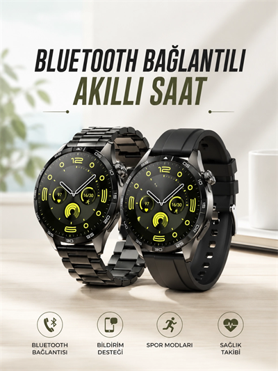 Akıllı Saat Sesli Görüşme, NFC Uyumlu, Bildirim Görme ve Uyku ve Sağlık Takibi