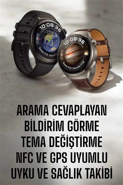Akıllı Saat Sesli Görüşme, NFC Uyumlu, Bildirim Görme ve Uyku ve Sağlık Takibi