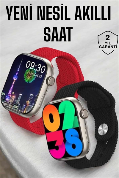 Akıllı Saat Tema Değiştirme Uyku ve Sağlık Takibi Bluetooth Bağlantılı