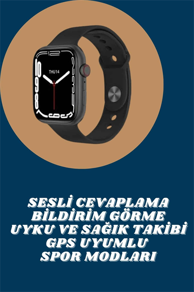 Akıllı Saat Tema Değiştirme Uyku ve Sağlık Takibi Sesli Asistan Bildirim Görme