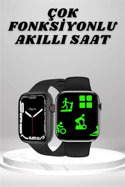 Akıllı Saat Tema Değiştirme Uyku ve Sağlık Takibi Sesli Asistan Bildirim Görme Yeni Nesil