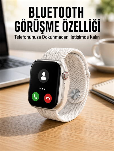 Akıllı Saat Tema Değiştirme Uyku ve Sağlık Takibi Bluetooth Bağlantılı
