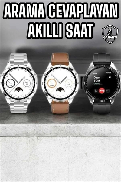 Akıllı Saat Titreşimli Amoled Ekran Uyku ve Sağlık Takibi Sesli Görüşme