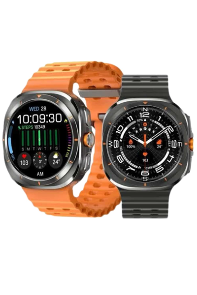 Akıllı Saat Unısex Zarif Görünümlü Titanyum Kasa Amoled Ekran Müzik Dinleme