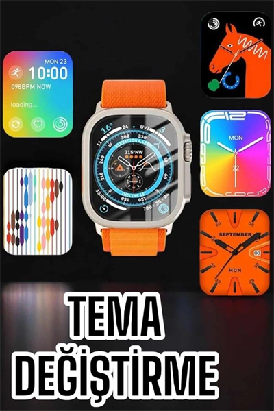 Akıllı Saat Uyku ve Spor Takibi Yeni Nesil Bluetooth Bağlantılı Amoled Ekran