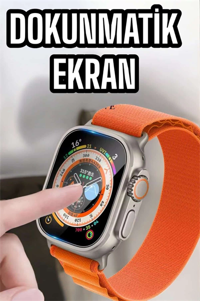 Akıllı Saat Uyku ve Spor Takibi Yeni Nesil Bluetooth Bağlantılı Amoled Ekran