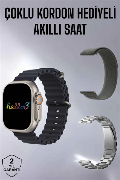 Akıllı Saat Yeni Nesil Bluetooth Bağlantılı Uyku Sağlık Takibi GPS Ve NFC Uyumlu