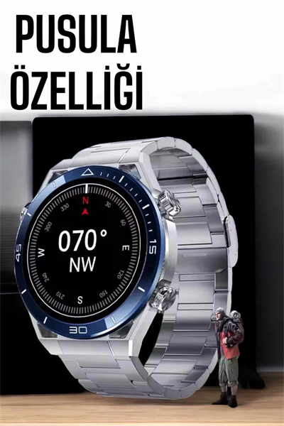 Akıllı Saat Yeni Nesil Bluetooth Bağlantılı Uyku ve Sağlık Takibi NFC ve GPS