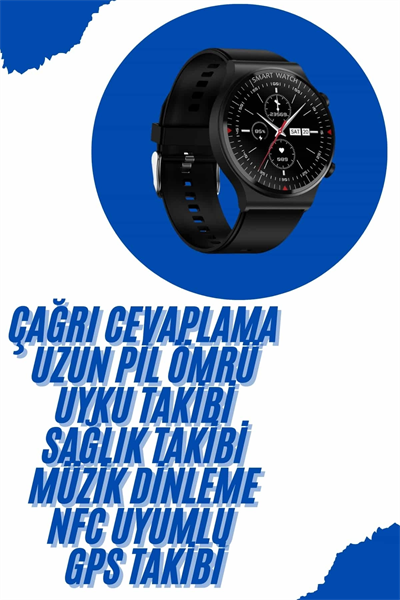 Akıllı Saat Yeni Nesil Üç Kordonlu Nabız Ölçer Çağrı Cevaplama Yeni Nesil