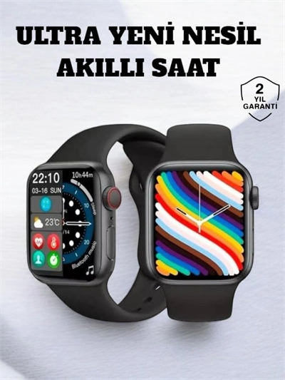 Akıllı Saat iOS ve Android ile Uyumlu Şık ve Çok Fonksiyonlu