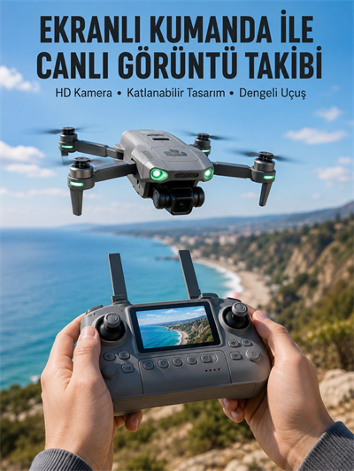 Akıllı Sensörlü Drone Canlı Görüntü Aktarımlı