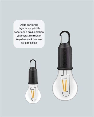 Akıllı Sensörlü USB Şarjlı Kamp Lambası