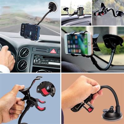 Akrobat Cama Sabitlenen Güçlü Vakumlu 360 Derece Dönen Tüm Modellere Uyan Oto Telefon Tutucu (3936)