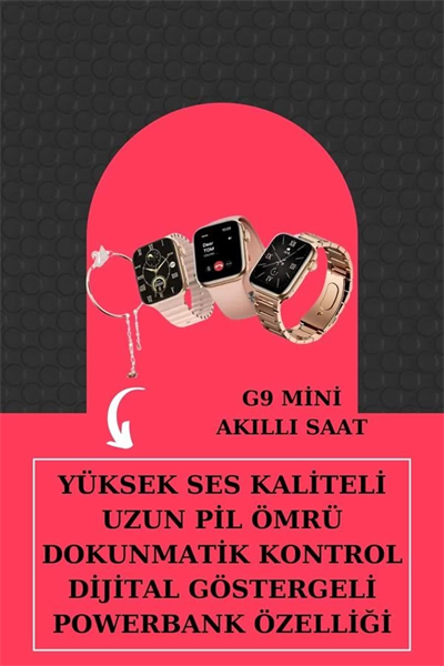 Aksesuar Hediyeli Akıllı Saat ve Dijital Göstergeli Powerbankli Bluetooth Kulaklık
