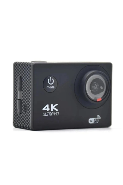 Aksiyon Kamerası - Renk: Siyah, Çözünürlük: 4K, Özellik: Su Geçirmez, Su Geçirmezlik: 3 ATM