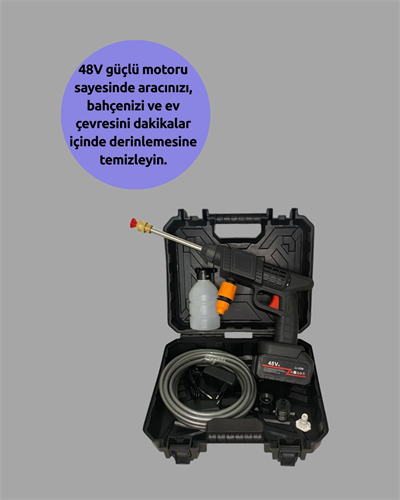 Akülü Basınçlı Yıkama Tabancası 450PSI Su Püskürtme Makinesi