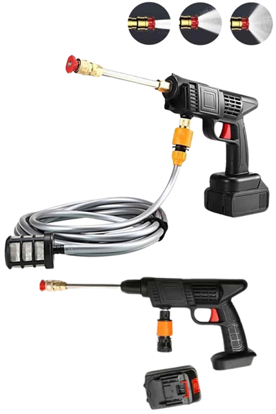 Akülü Oto Araç Yıkama Yüksek Basınçlı Araba Yıkama Makinesi Şarjlı