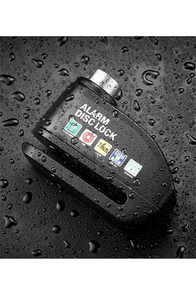 Alarmlı Disk Kilidi Motorsiklet Scooter Bisiklet Sesli Alarm 110 Desibel Yüksek Ses