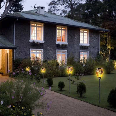 Alev Efektli Solar Bahçe Lambası (51 Cm)