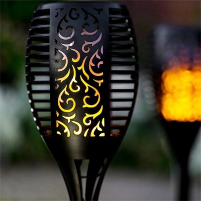 Alev Efektli Solar Bahçe Lambası (51 Cm)