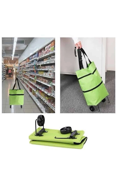 Alışveriş Çantası Katlanabilir Pazar Arabası Tekerlekli Pazar Arabası Katlanabilir