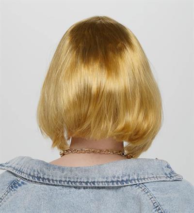 Altın Renk Düz Kesim Küt Parti Peruğu Kısa Takma Saç (3936)