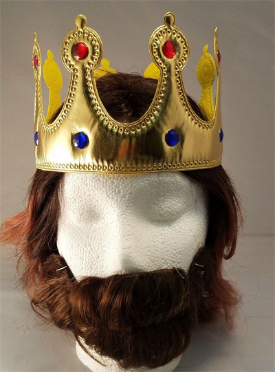 Altın Renk Eva Malzemeden İmal Çocuk Kral Tacı 57 Cm