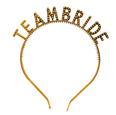 Altın Renk Team Bride Taç Plastik – Gelin Ve Nedime Tacı