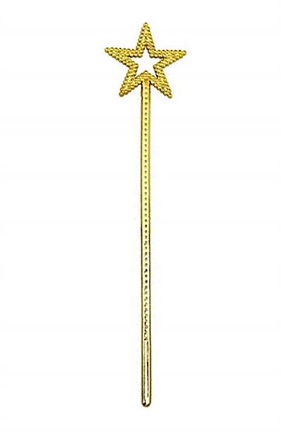 Altın Renk Yıldız Peri Asası Peri Değneği 34 cm 1 Adet (3936)