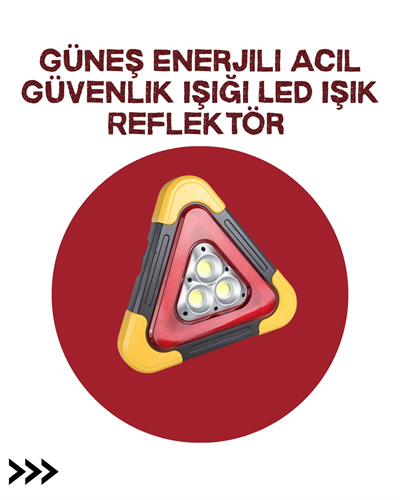 Alüminyum Gövdeli LED Üçgen Reflektörlü Acil Işık