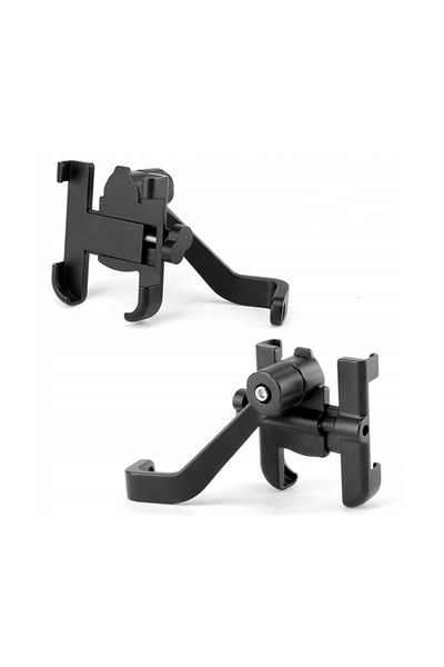 Alüminyum Gövdeli Metal Ayna Bağlantılı Motosiklet Telefon Tutucu 7 İnç Xl