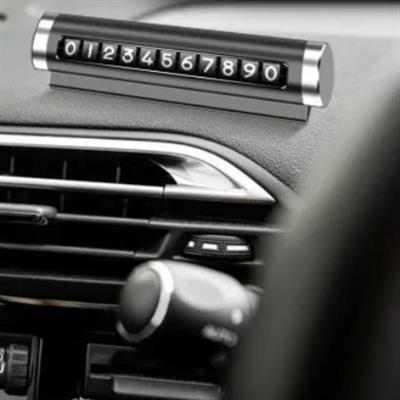 Alüminyum Kasa Siyah Renk Çevirmeli Araç Içi Telefon Numaratörü Park Oto Numaratörü (3936)