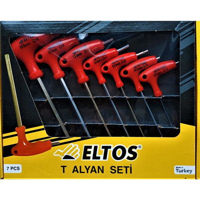 Alyan Takımı 7 Parça T Tipi Allen - Eltos Bx40