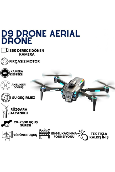 Amatör 4K Kameralı Akıllı Engel Kaçınmalı Beni Takip Et Özellikli SH Kaydı Gerektirmeyen Drone