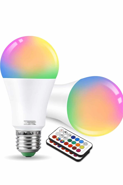 Ambiyans Aydınlatma RGB Led Lamba Kumandalı Renk Değiştirebilen