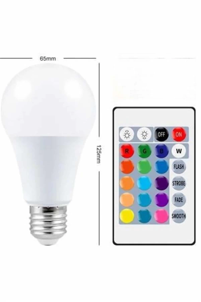 Ambiyans Aydınlatma RGB Led Lamba Kumandalı Renk Değiştirebilen