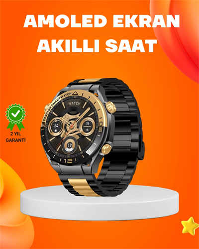 Amoled Akıllı Saat IP67 Su Geçirmez 3 Bileklikli Sağlık Takipli