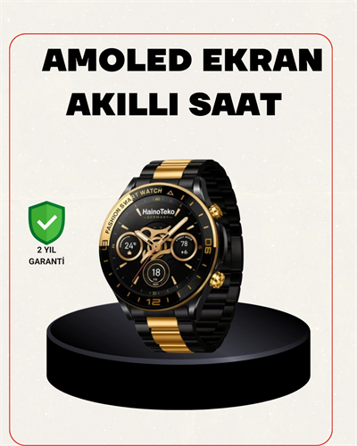 Amoled Akıllı Saat Manyetik Şarj GPS Destekli Spor ve Günlük Kullanım