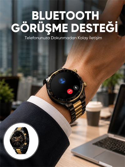 Amoled Ekran Akıllı Saat Uyku Nabız Adım Ölçer Su Geçirmez Yeni Nesil