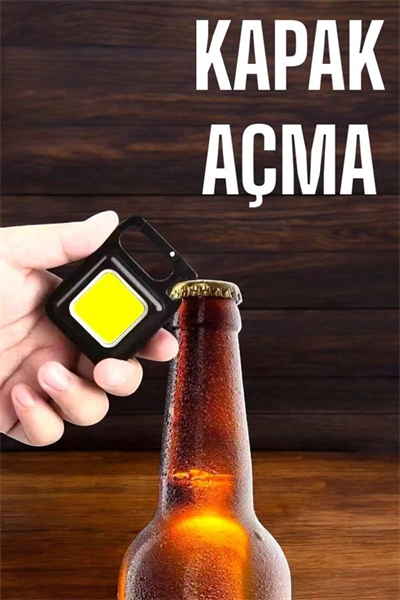 Anahtarlık Çok Amaçlı Mıknatıslı Taşınabilir Işık Led Şarjlı