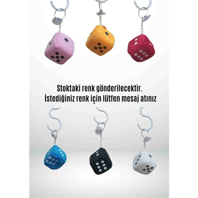 Anahtarlık Şanslı Zar – Renkli Ve Eğlenceli Tasarım