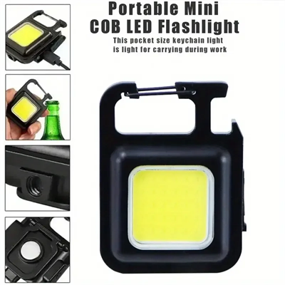 Anahtarlıklı Fener Fener Cob Led Bx40