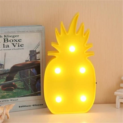Ananas Şeklinde Ledli Dekoratif Eğlenceli Çocuk Gece Lambası Bx40