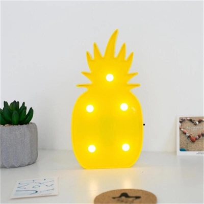Ananas Şeklinde Ledli Dekoratif Eğlenceli Çocuk Gece Lambası Bx40