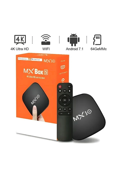 Android 13 İşletim Sistemli 4K Ultra HD TV Box, 4GB Hafıza, WiFi ve Ethernet Bağlantılı