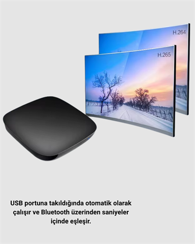 Android Auto Kablosuz Adaptör Bluetooth 5.0 ve 5.8GHz WiFi Destekli