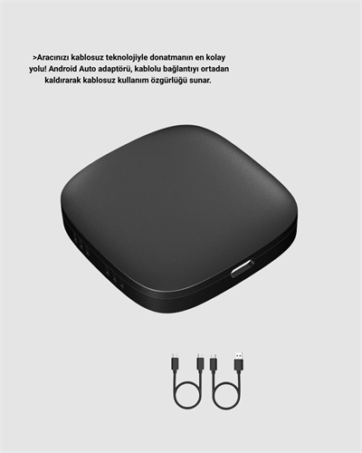 Android Auto Kablosuz Adaptör Bluetooth 5.0 ve 5.8GHz WiFi Destekli