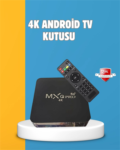 Android TV Box 4K – 2GB RAM 16GB ROM, Kablosuz Wi-Fi Medya Oynatıcı