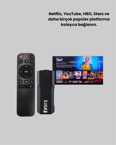 Android TV Stick WiFi ve Bluetooth Bağlantılı