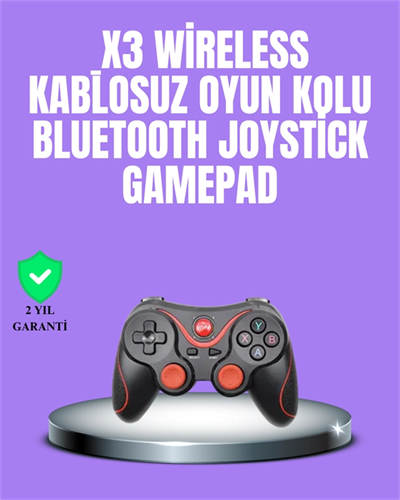 Android Uyumlu Gamepad X3 Game Stick Oyun Kolu Bluetooth Bağlantılı